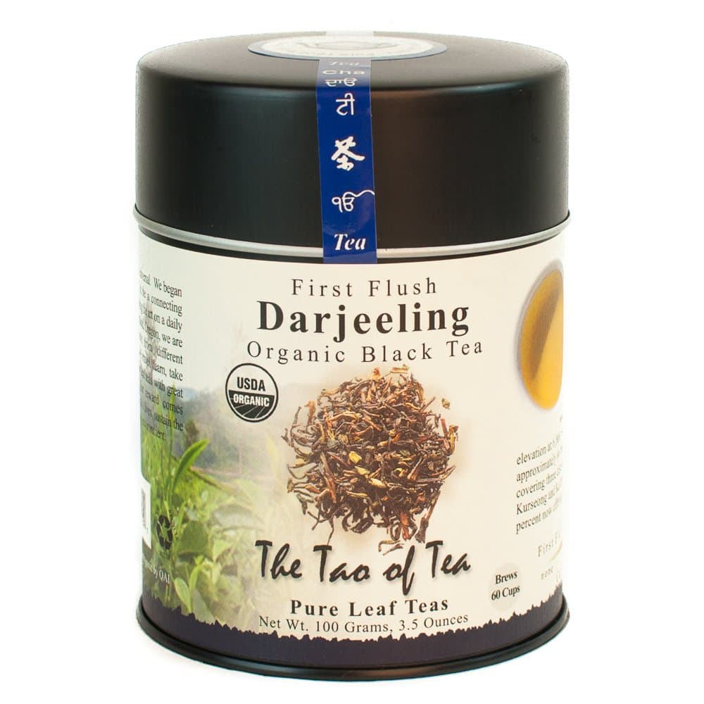 The Tao of Tea First Flush Darjeeling Organic Black Tea 3.5 Ounce Can