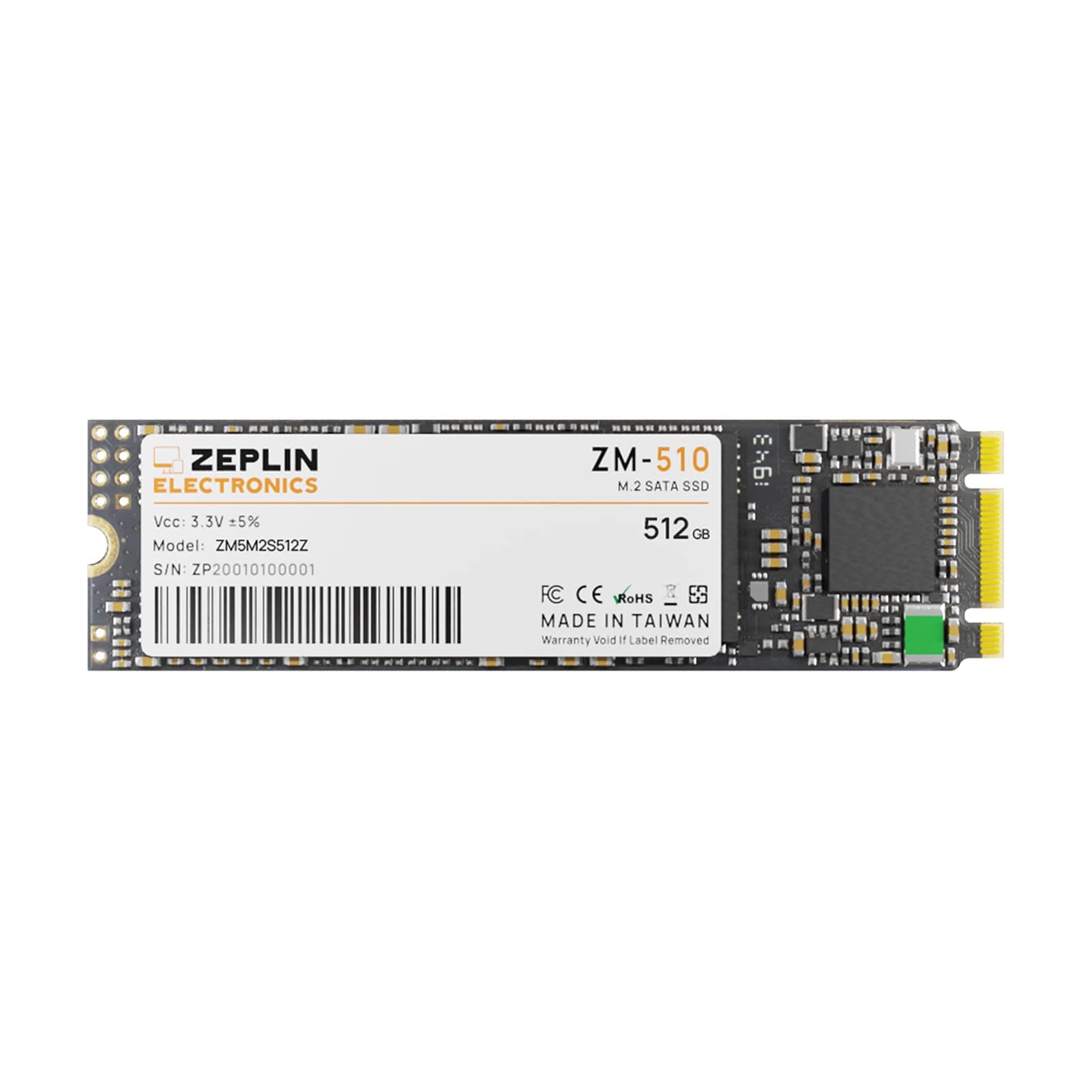 512GB SSD ZM-510 M.2 2280 SATA Interface Solid State Drive