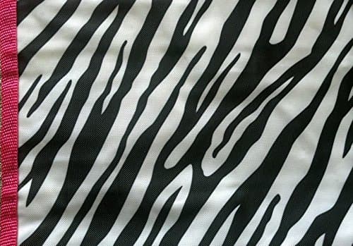 Jewelry Coupons Makeup Travel Case Black & White Zebra Pattern Roll-up Hair Product Airplane Carry-on Zipper 26 Pocket