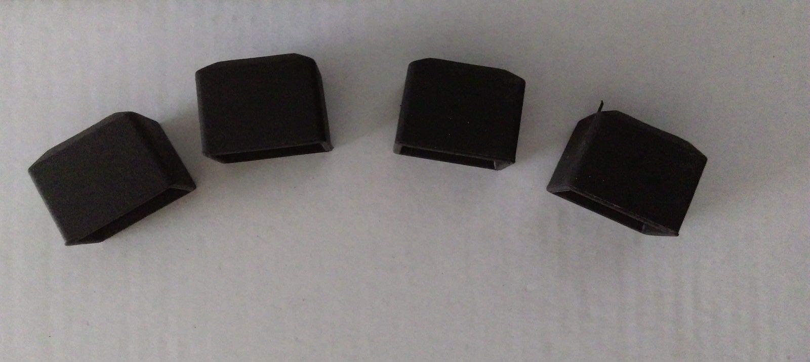 Set of 4 black replacement roof bar end caps covers fits Thule Mont blanc Summit roof bars
