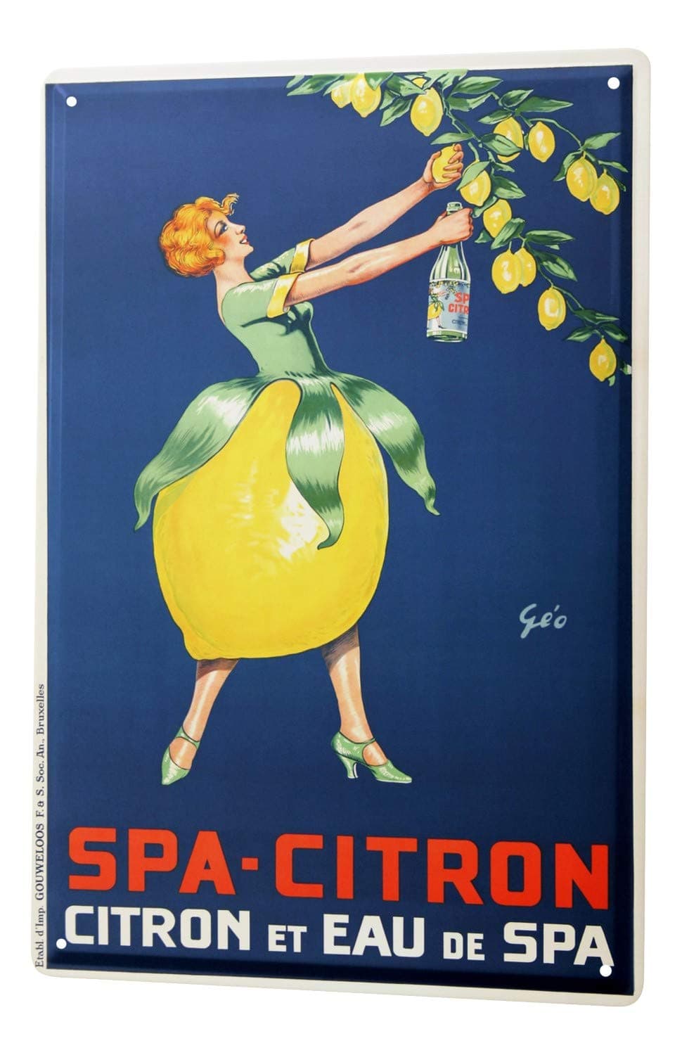 LEotiE SINCE 2004 Tin Sign Metal Plate Poster Plaque Fun Kitchen Lemon Mrs. Lemon Bottle
