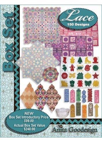 Anita Goodesign Embroidery Machine Designs Lace BOX SET