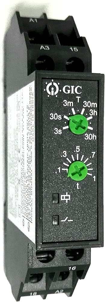 GIC L&T GIC 12SDT0 Micon 175 Star Delta Timers 240VAC Black