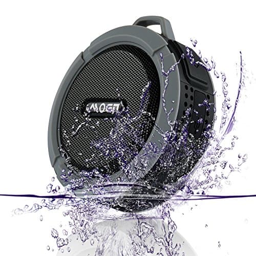 [Outdoor&Shower Speaker] Moen Waterproof Portable Wireless Bluetooth Speaker 5W Driver Built-in Mic Handsfree Calls Black