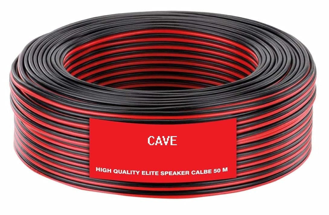 Cave CCA (Copper Coated Aluminum) (RB-14) 50 Meter Speaker Cable Wire Vehicles, Home Stereo HiFi Audio 14 Gauge.