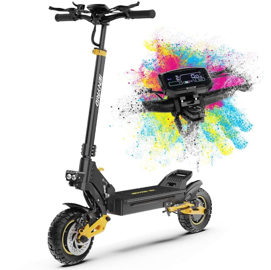 Electric Scooter for Adults, 800W/2400W Off Road Commuting Scooters, 10" Off-Road Tires e-Scooter,28-35 MPH,30-35Miles Range eScooter,Fast Foldable Adjustable,Dual Senspension