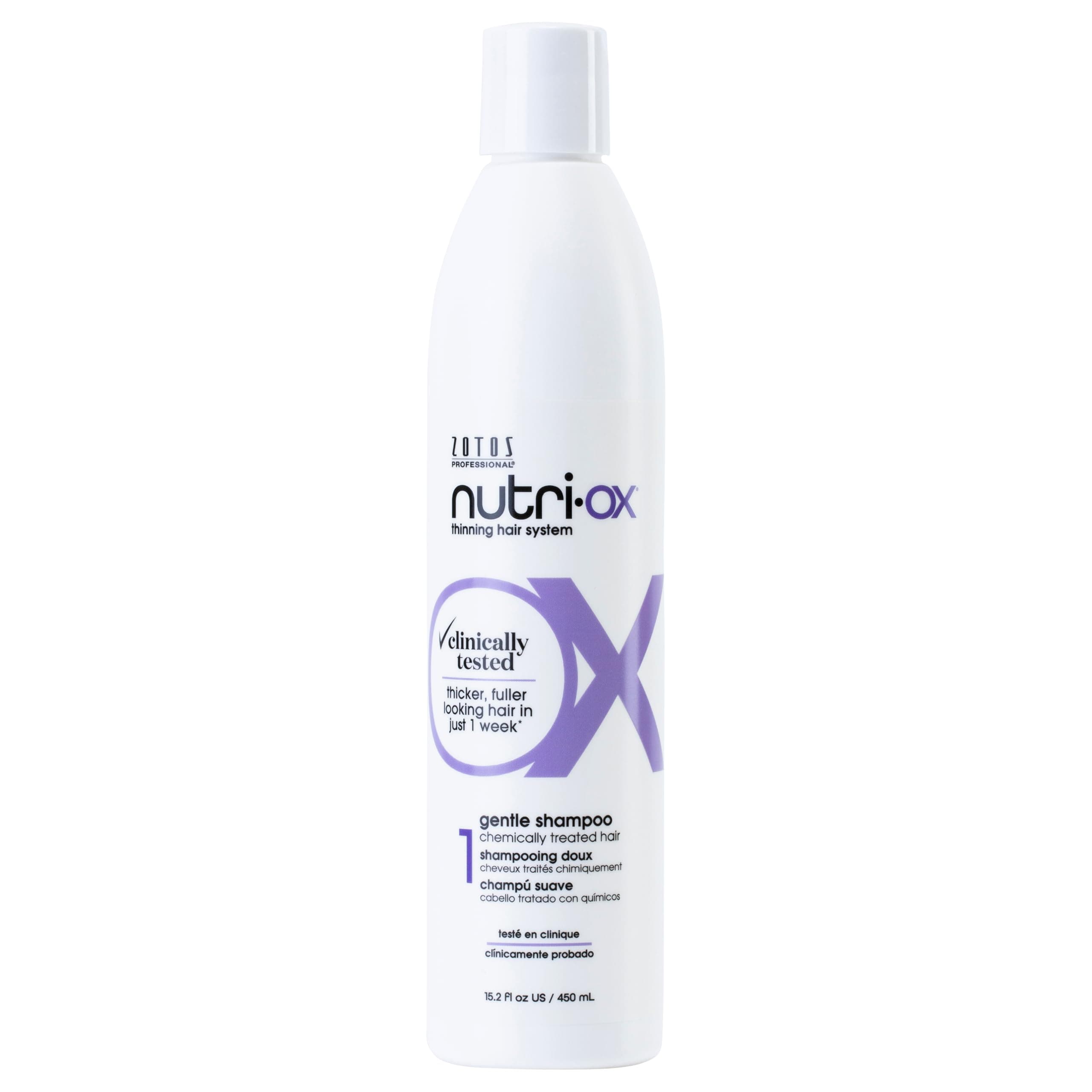 Gentle Shampoo Chemically-Treated for Colored Thinning Hair | Thicker, Fuller-Looking Hair | Clinically & Dermatologically Tested | Peppermint | Color-Safe