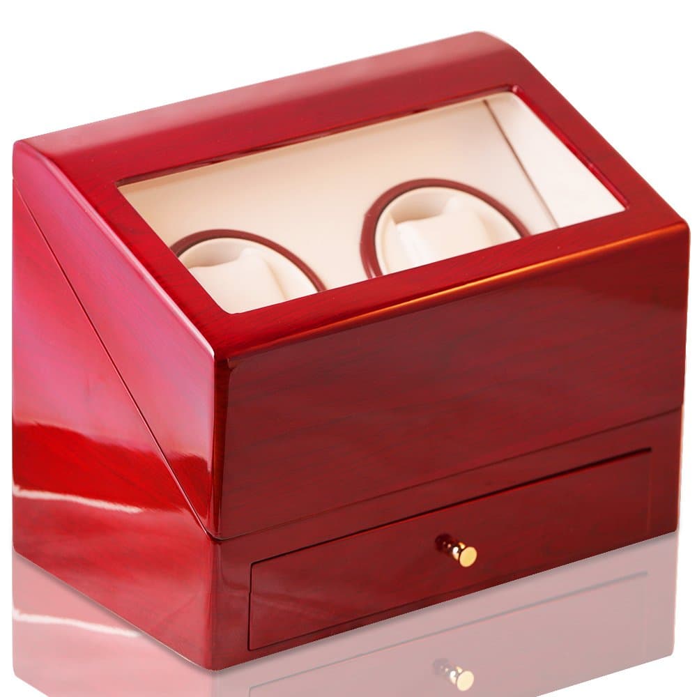 Steinhausen Dual Automatic Watch Winder Cherry-Wood