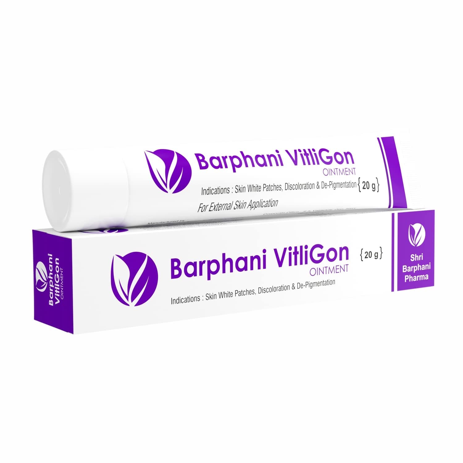 VitliGon -100% Natural Ayurvedic Vitiligo Cream Super Effective on Vitiligo White Patches Discoloration of Skin Safed Daag Leukoderma 80g