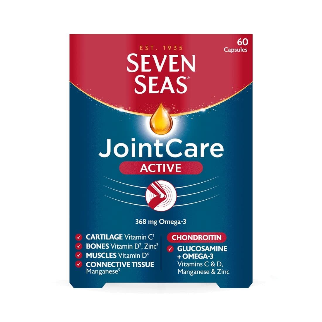 Seven Seas Procter & Gamble Jointcare Active Capsules, 60-Count