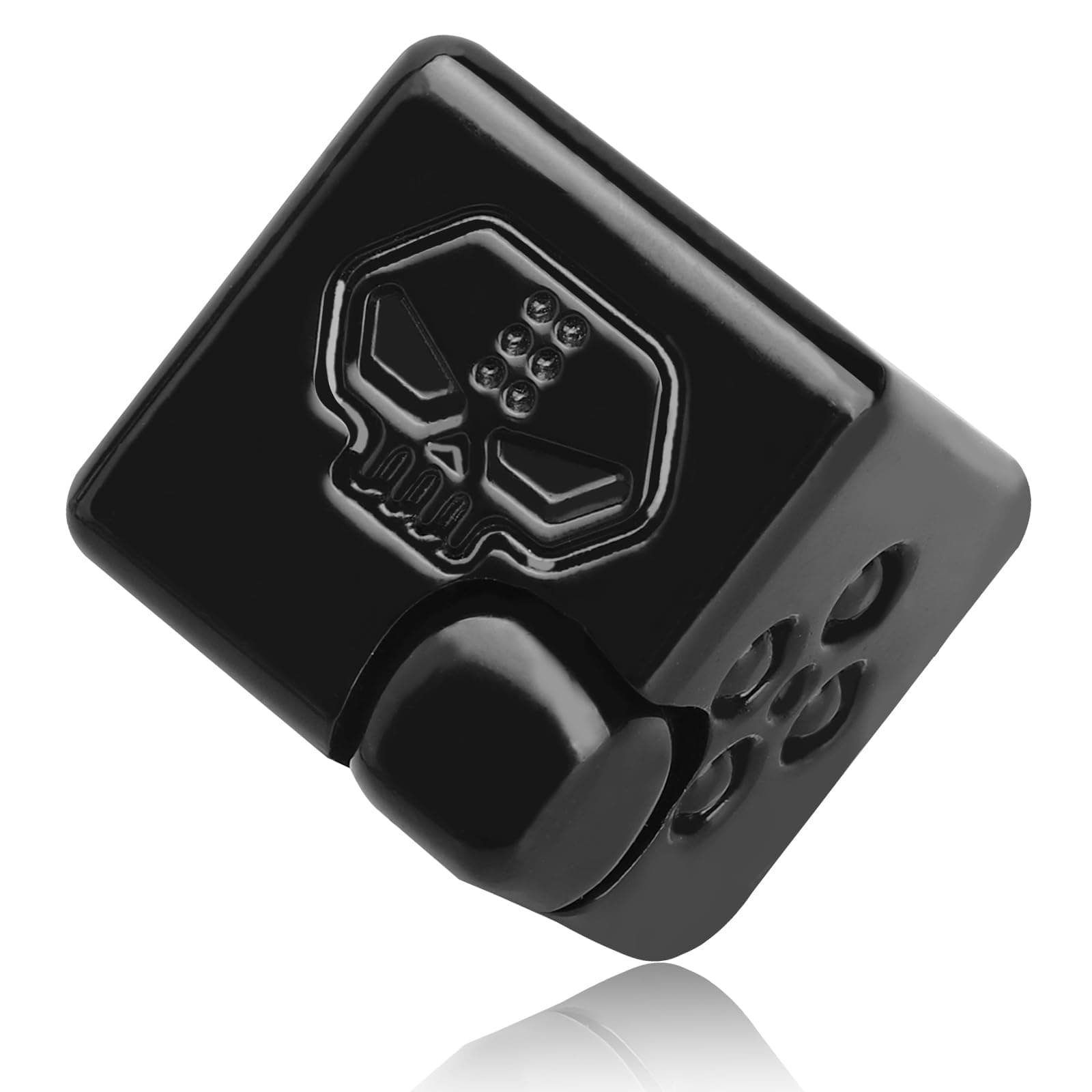 2-in-1 Metal Infinity Cube Spinner Fidget Toy for Adults Teens, Cool Magnetic Dice Puzzle Cube Desk Gadget, Gift for Men Boy Father (Black)