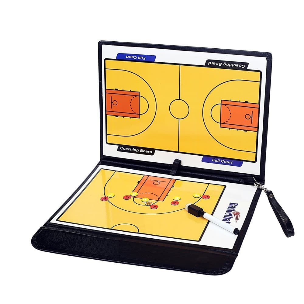 GTG Folding Basketball Coach Board Plate Book Set With Pen Teaching Clip Coaching Clipboard