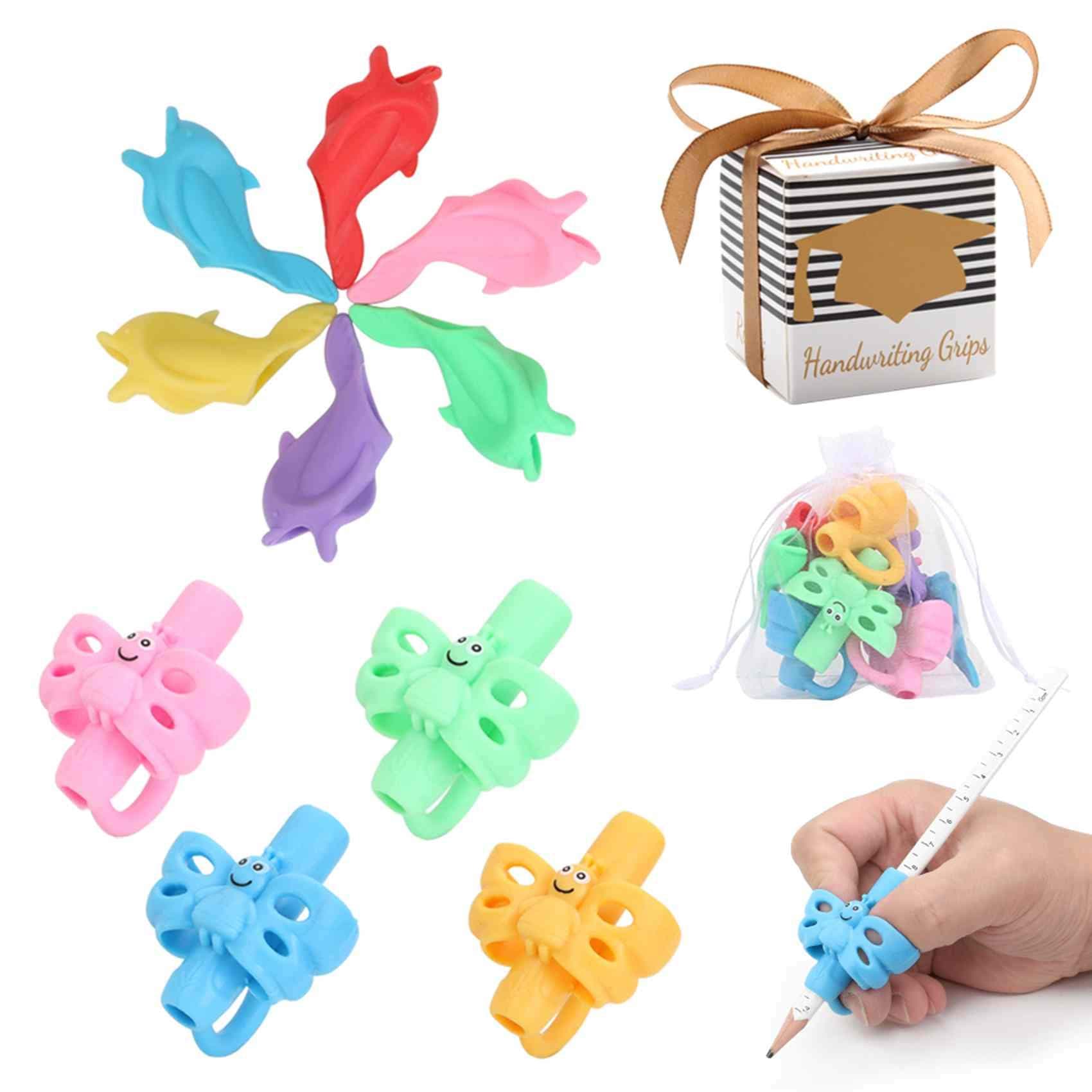 Premium Training Pencil Grips for Kids handwriting for preschool, Ritchoi Upgrade Right or Left Hand Ergonomic Pencil Grip for Kids and Training Pencil Grip for Adults (10 Pcs)