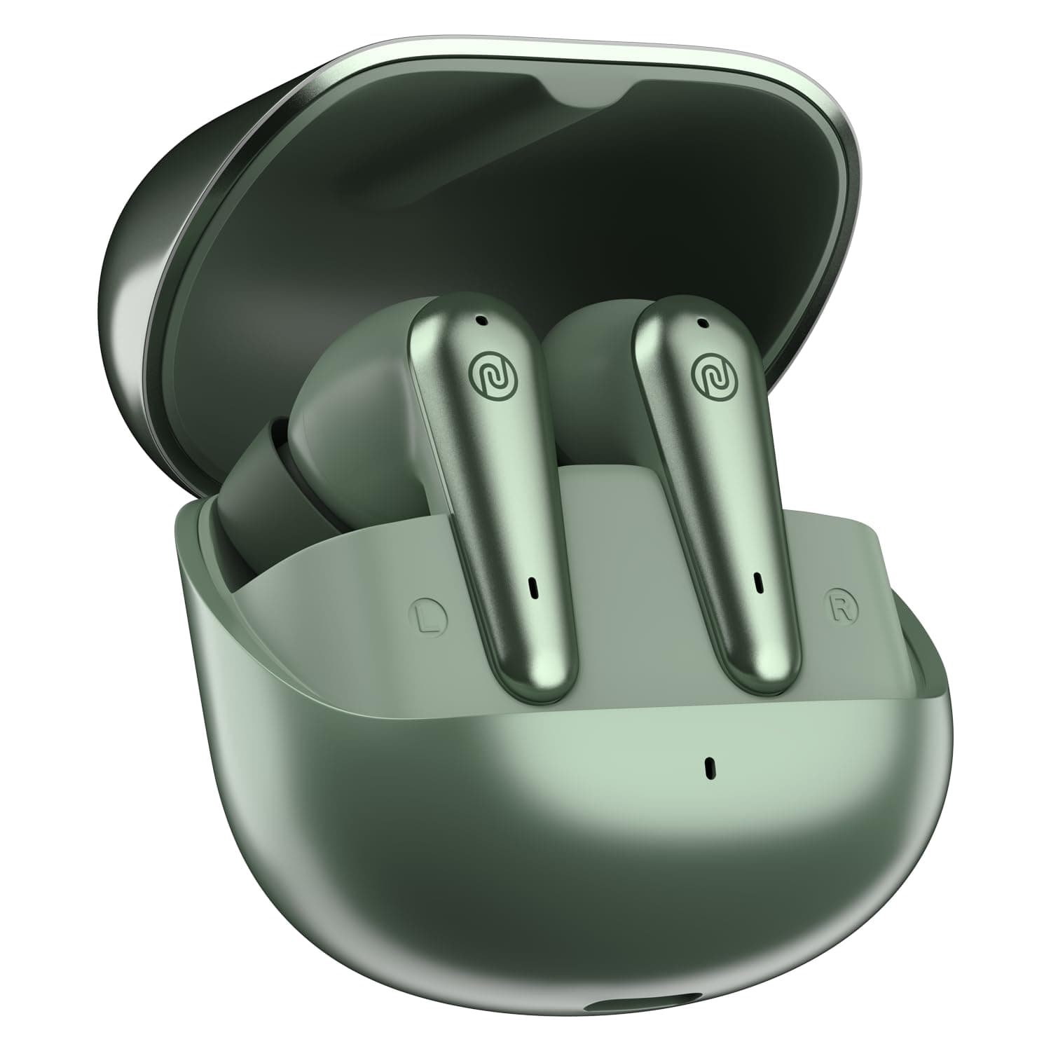 Buds X Prime in-Ear Truly Wireless Earbuds with 120H of Playtime, Quad Mic with ENC, Instacharge(10 min=200 min), Premium Dual Tone Finish, 11mm Driver, Bluetooth v5.3, (Sheen Green)