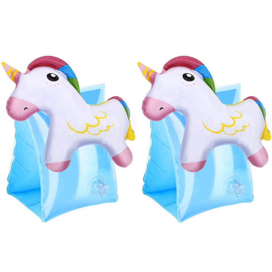 Inflatable Arm Floats for Kids Toddlers, Swimming Floater Sleeves Arm Bands Floaties Water Wings Floatation Sleeves, Pool Water Sports Learning Swim Training Aids