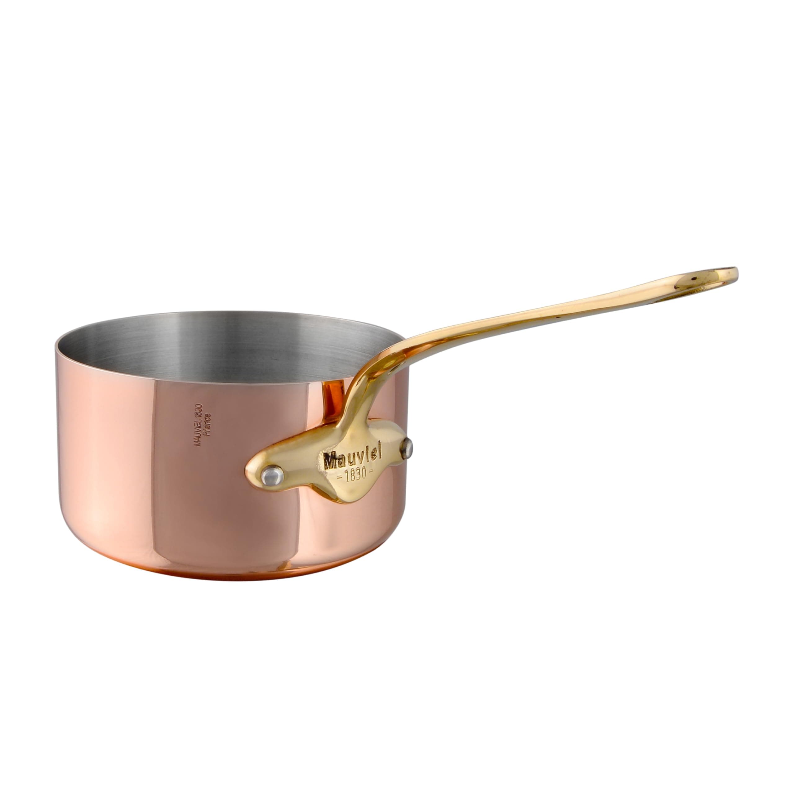 Mauviel M'Heritage 150 B Copper Sauce Pan With Brass Handle, 2.8-Qt