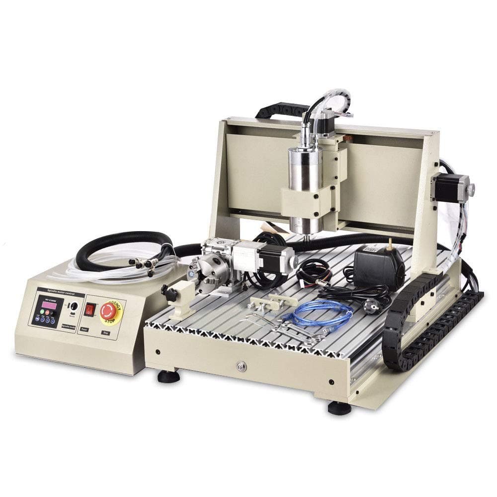 TFCFL 4 Axis USB 1.5KW CNC 6040T Router Engraver Engraving Mill/Drilling Machine + RC AC110V