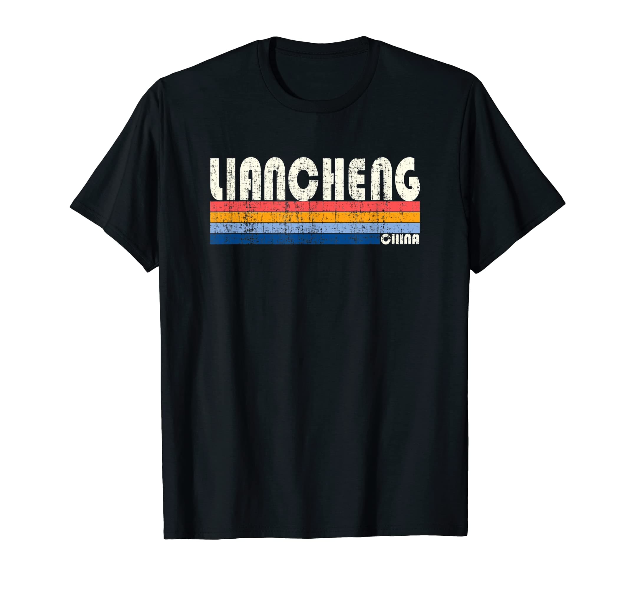 Retro Vintage 70s 80s Style Liancheng, China T-Shirt
