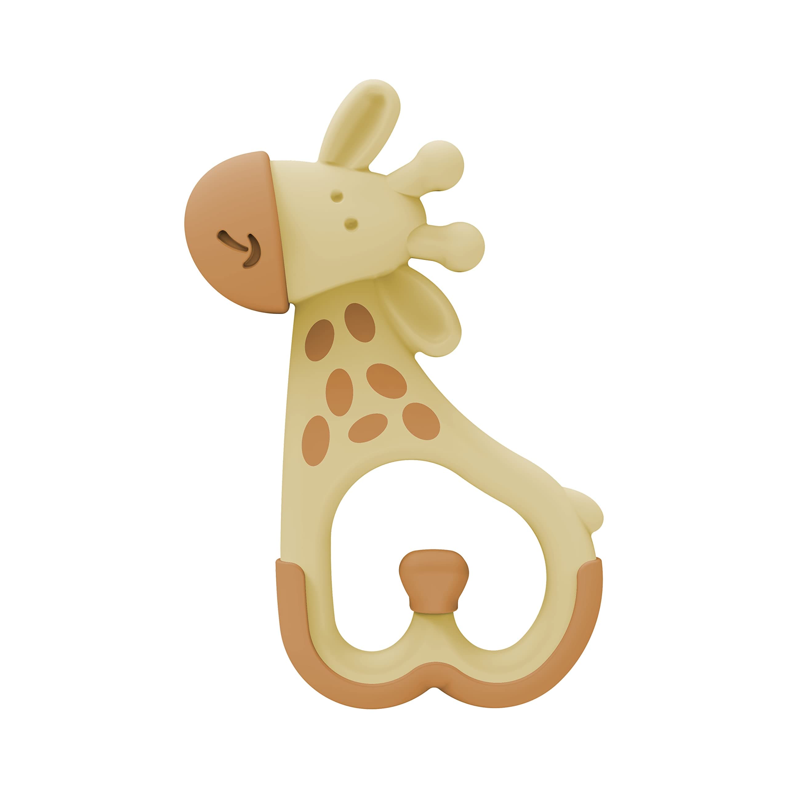 Ridgees Giraffe, Massaging Baby Teether, Designed by a Pediatric Dentist, BPA Free, 3m+