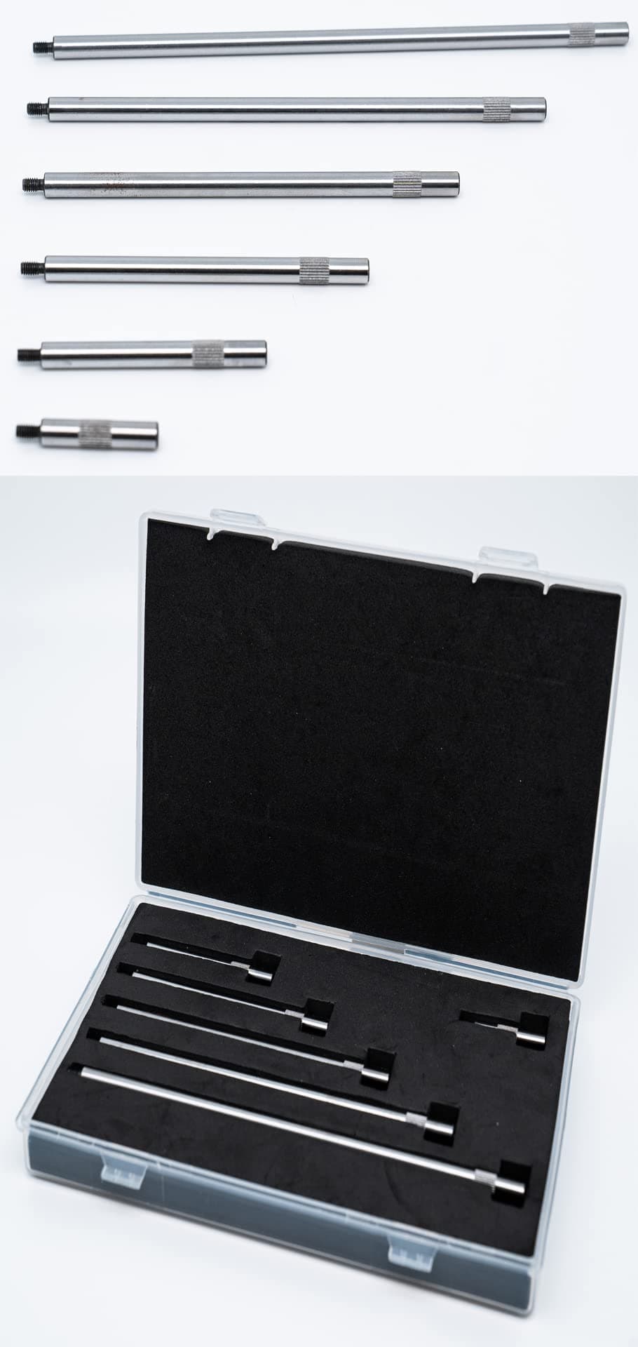 LLDSIMEX Dial & Electronic Indicator Extension Stem Rod Set 6 Piece 1", 2", 3...