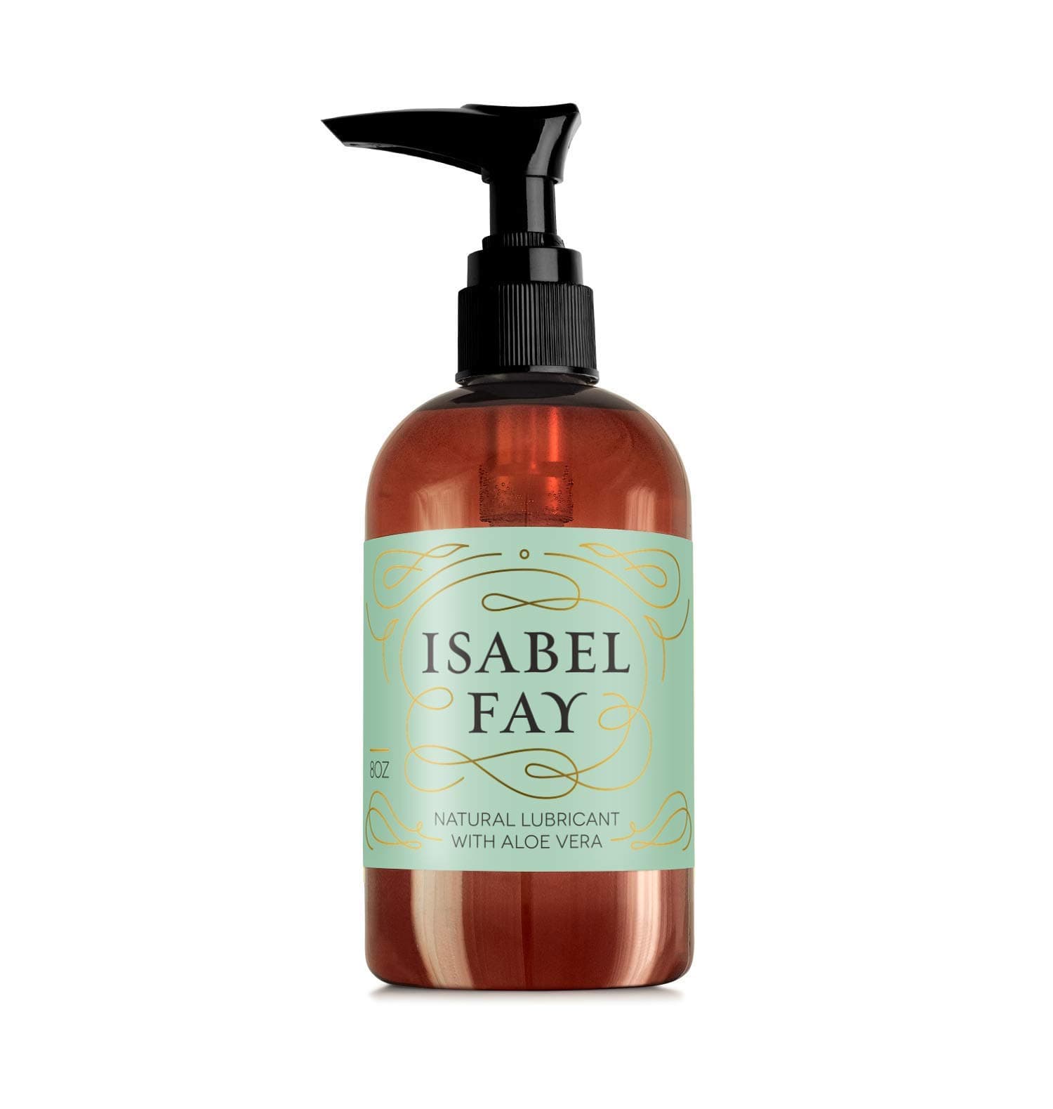 Isabel Fay Natural Water Based Personal Lubricant with Aloe Vera - for Women with Sensitive Skin - No Glycerin, No Parabens - 8oz