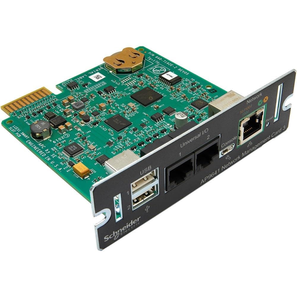 APC - AP9641 - UPS Network Management Card with Network Shutdown and Environmental Monitoring
