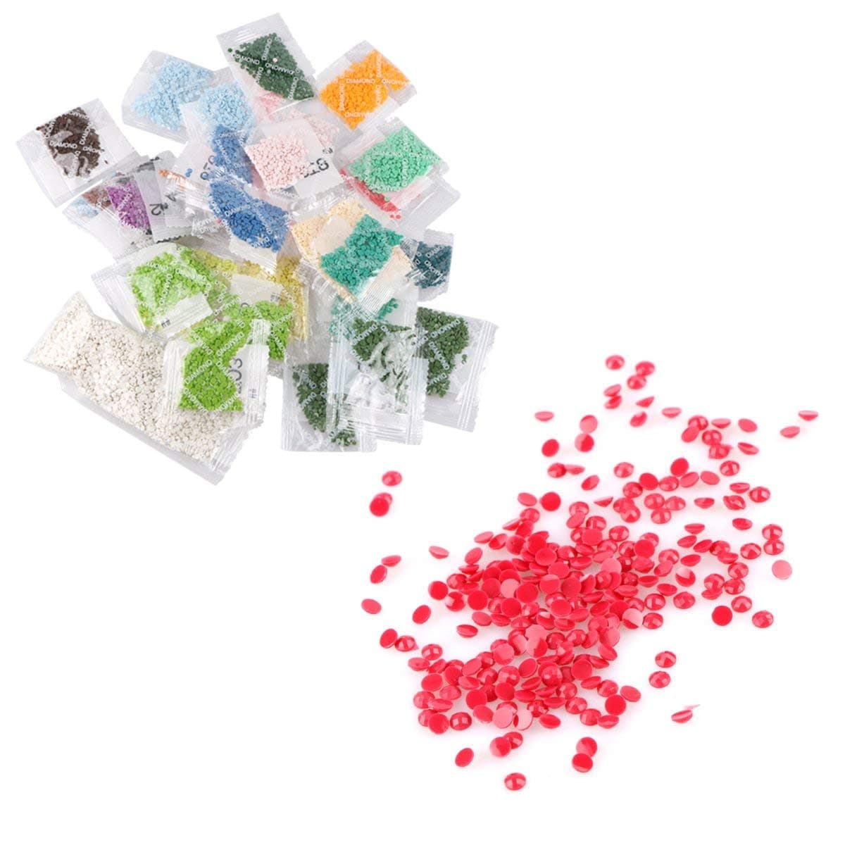 SUNKOO DIY 5D Diamond Painting Kits Castle Full Drill Rainbow Paint by Diamonds for Adults Rhinestone Diamond Art Kit,Rainbow Castle 14x18 inches