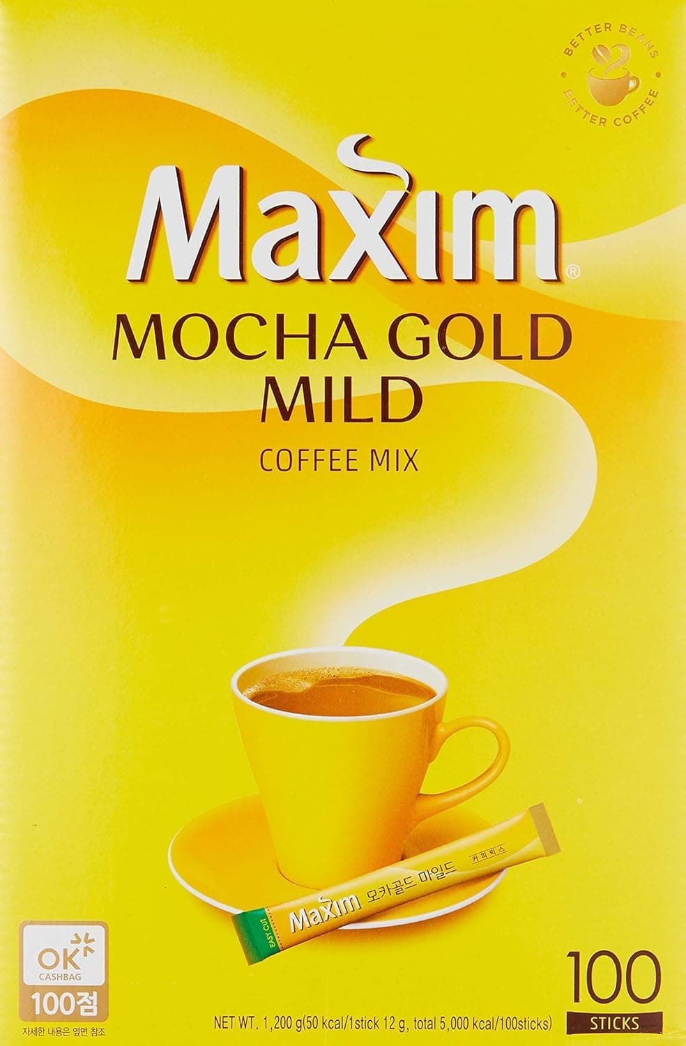 Mocha Gold Mild Coffee Carton Mix(100 Sticks),1200 Grams