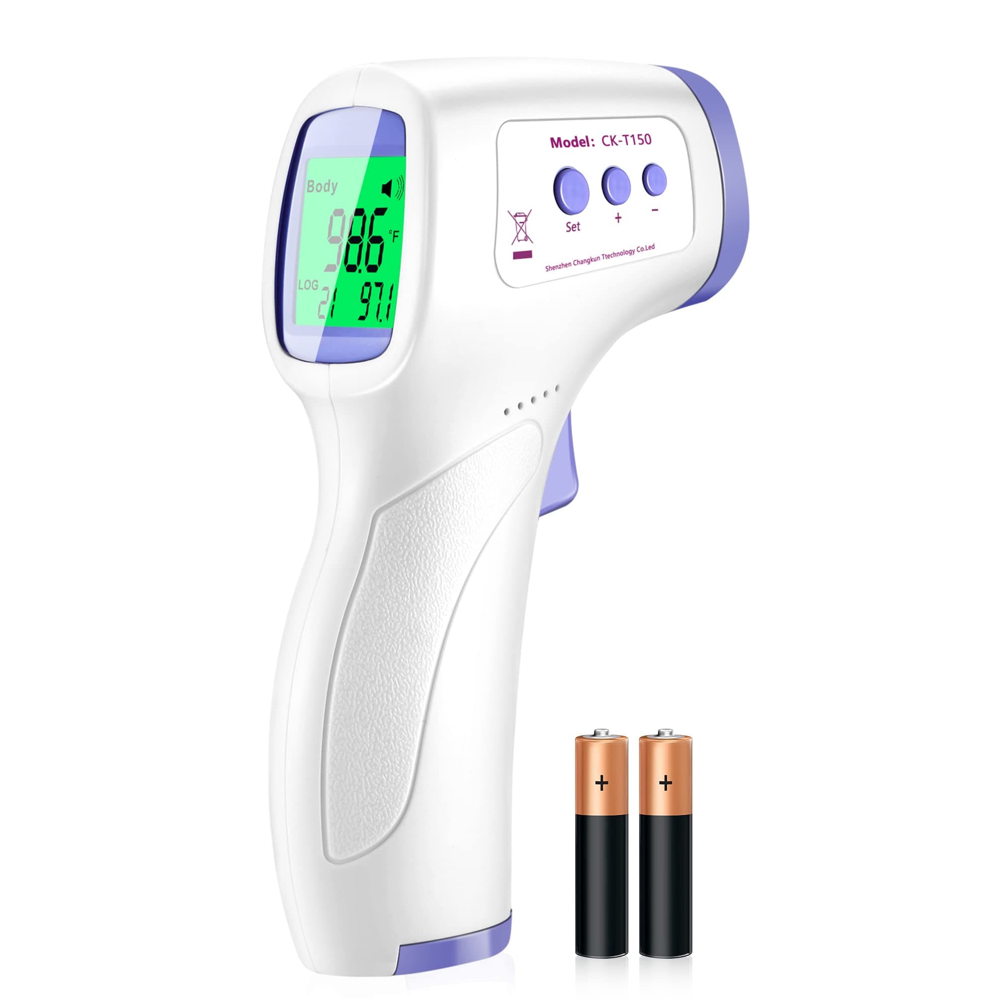 Forehead Thermometer for Adults, Non-Contact Infrared Thermometer for Body Temperature & Surface of Objects Use,Thermometer for 1sTemperature Measurement (White)
