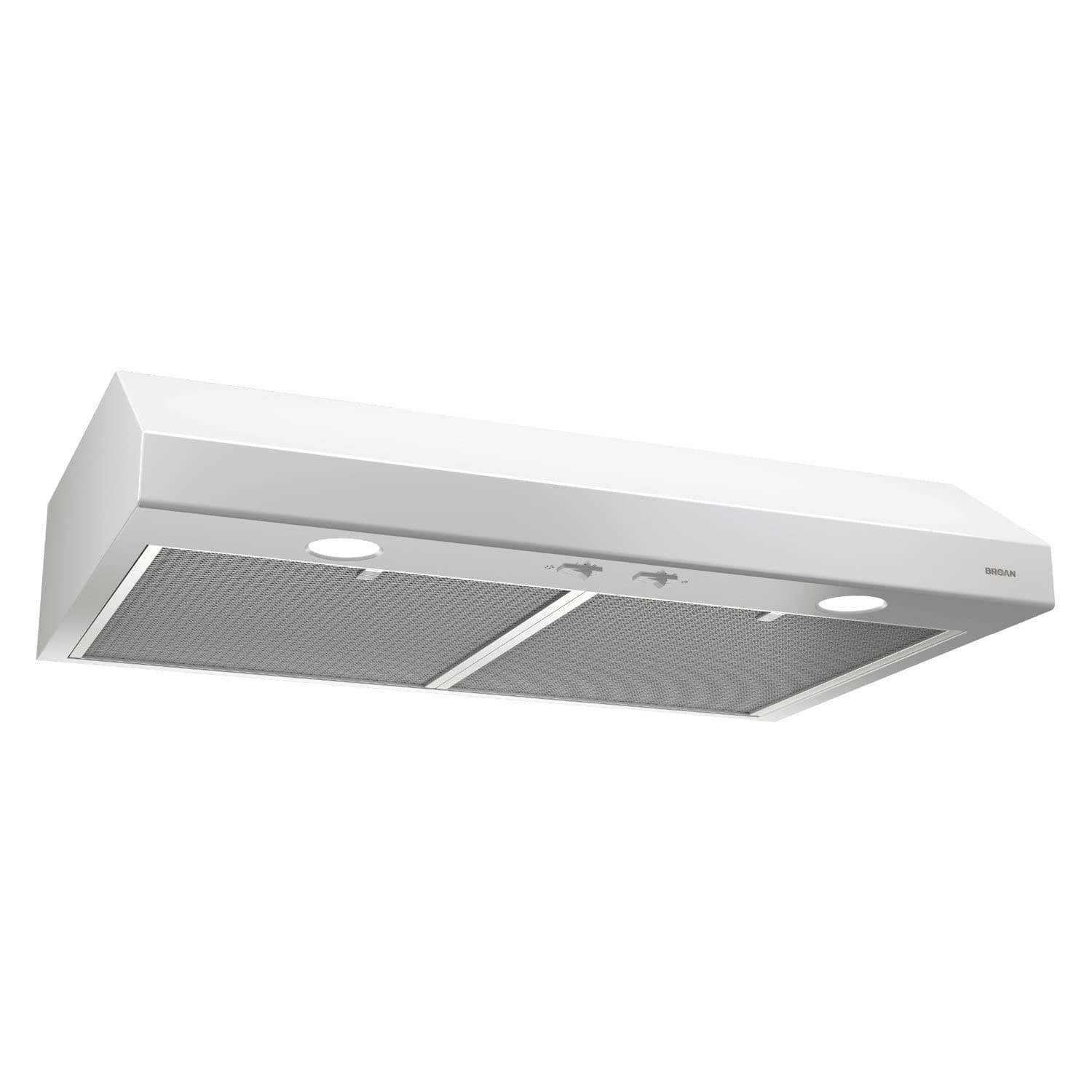 BCSD130WW Glacier 30-inch Under-Cabinet 4-Way Convertible Range Hood with 2-Speed Exhaust Fan and Light, 300 Max Blower CFM, White