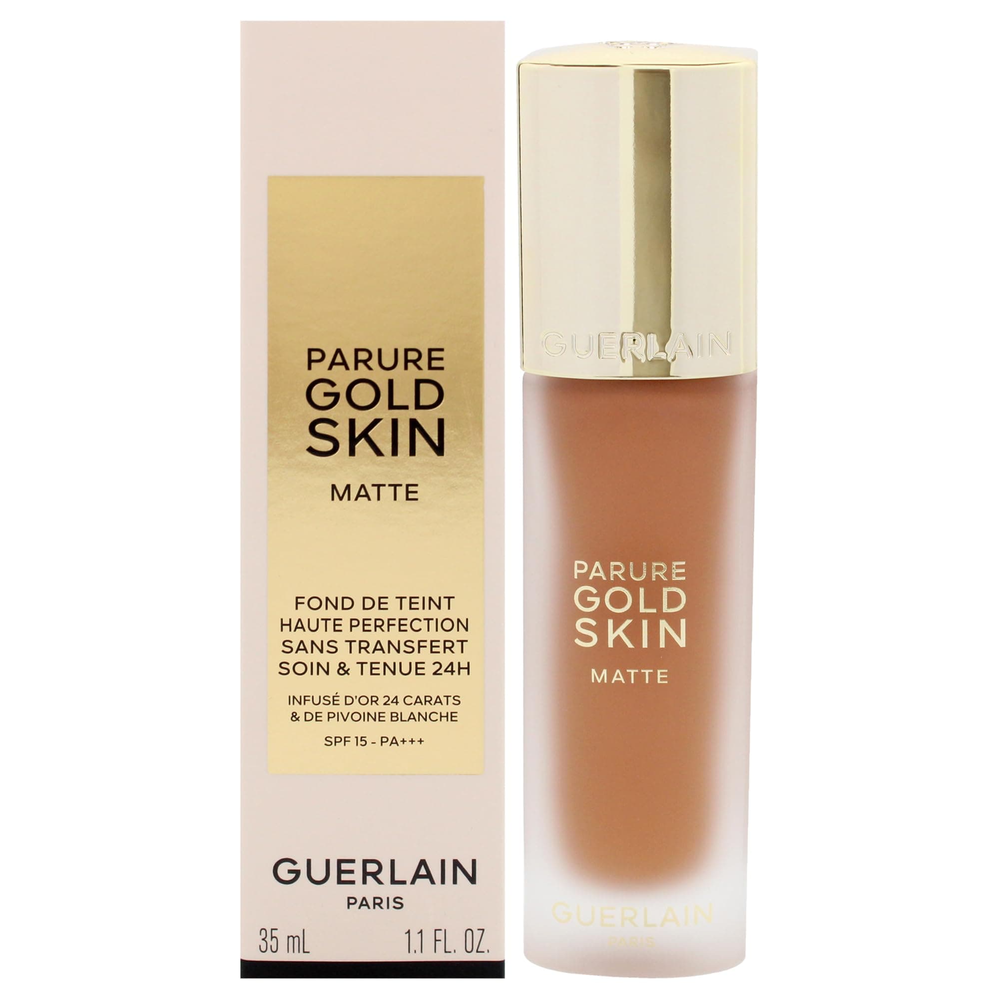 Parure Gold Skin Matte 24H Wear No-Transfer Foundation SPF 15-5N Neutral by Guerlain for Women - 1.1 oz Foundation