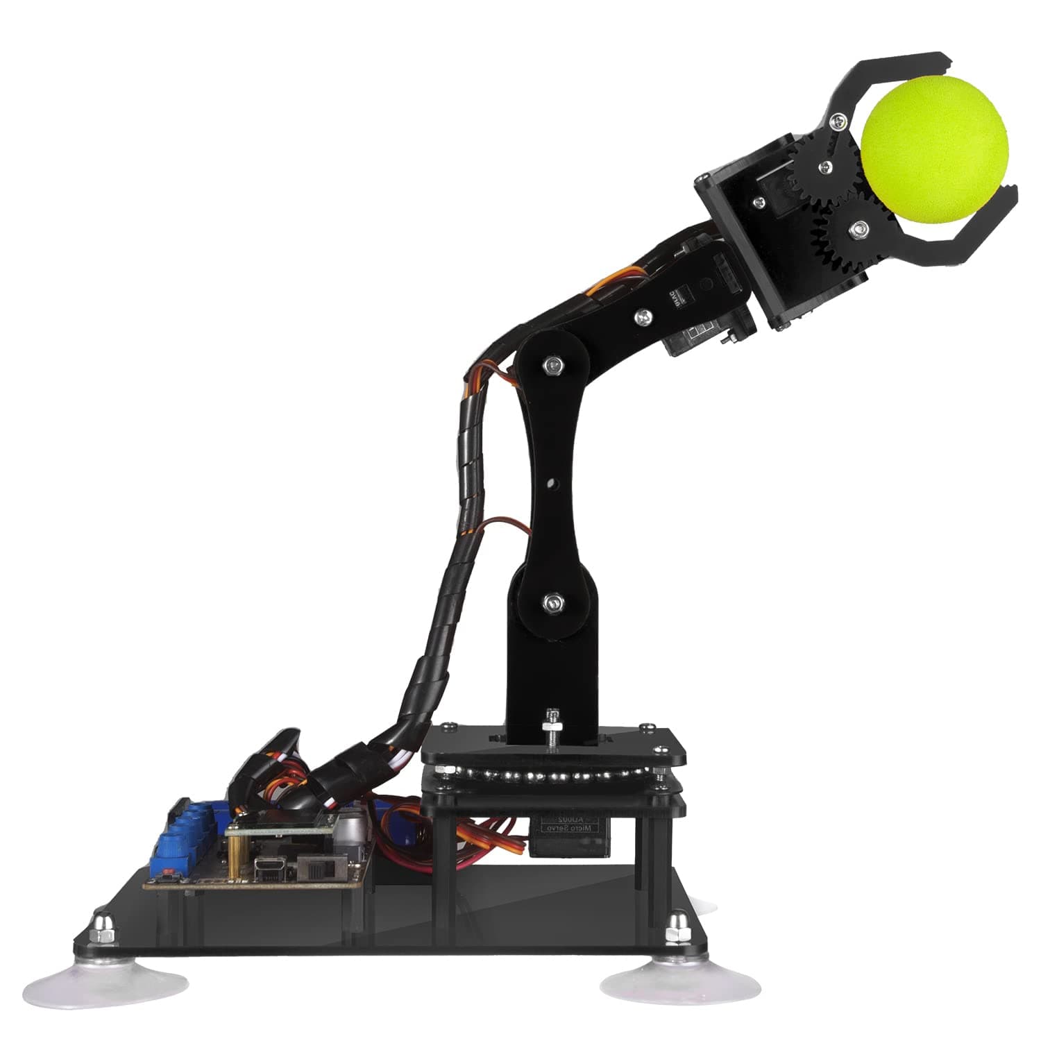 5-DOF 5Axis Robotic Arm Kit, GITSEE Robot Arm Building Kit Compatible with Arduino IDE, Programmable DIY Coding STEM Robot Arm Kit with OLED Display Processing Code and Online Tutorials