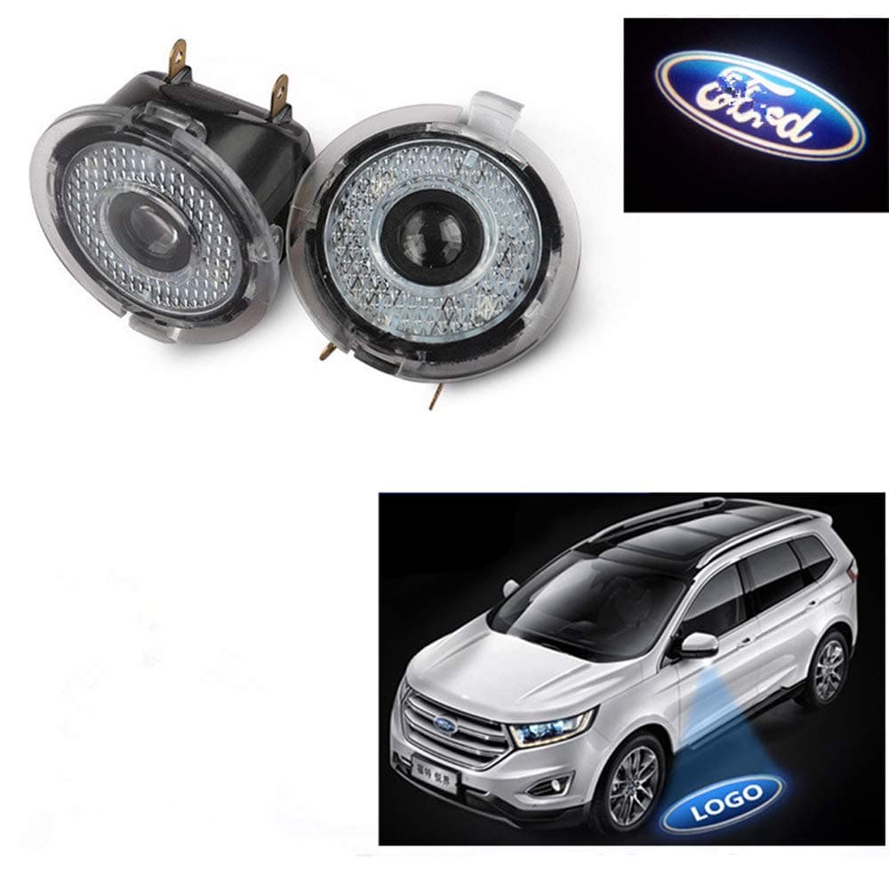 OTnHaee LED Logo Puddle Lights Under Side Rear View Mirror Puddle and Projection Ghost Shadow for Ford Edge Mondeo Taurus Explorer Everest Special