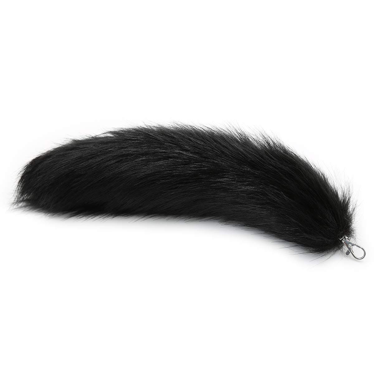 DrqinyiFluffy Stainless Steel Fox Tail Unisex Adult Fancy Dress Cosplay Costume Halloween Party