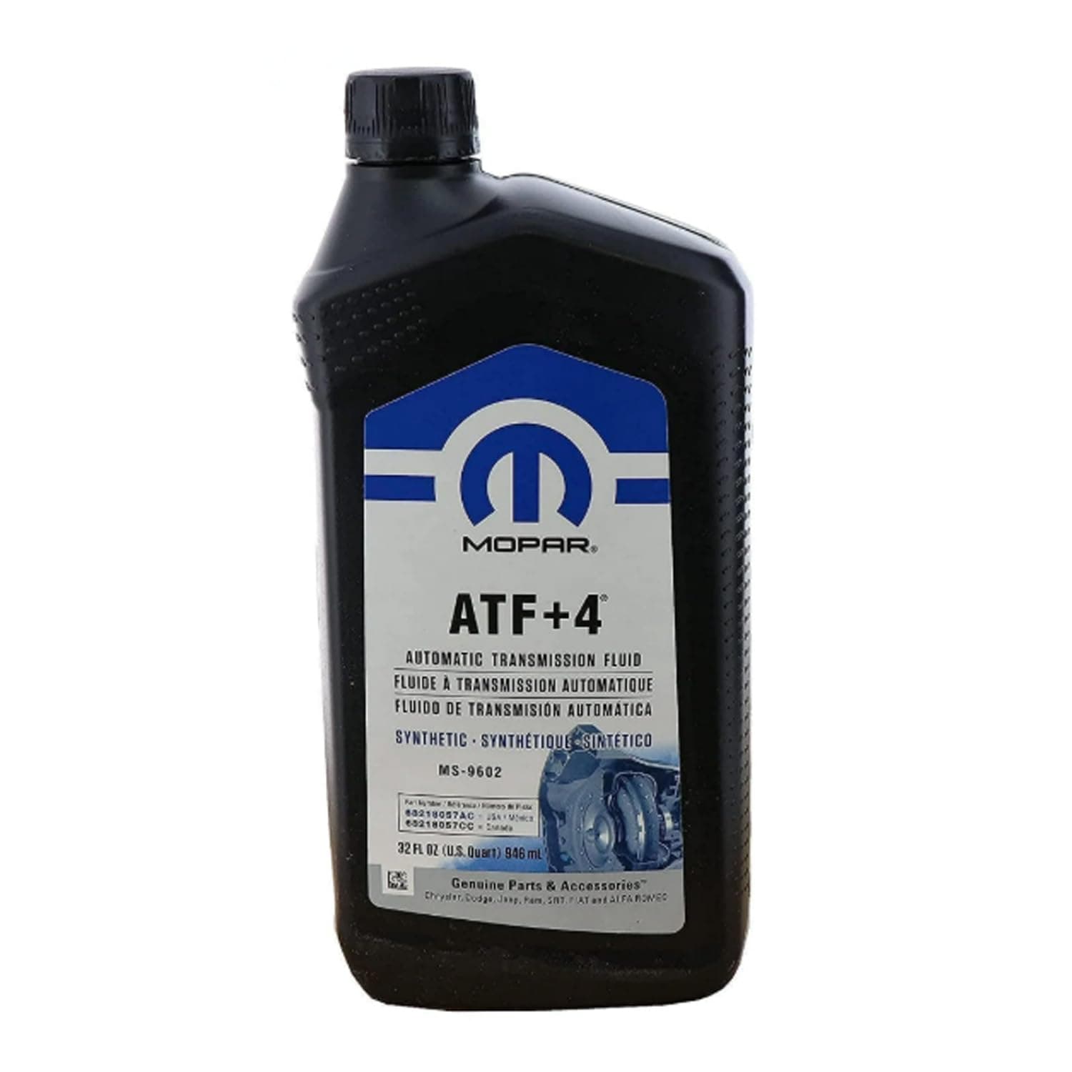 Genuine Mopar Fluid 5013457AA ATF+4 Automatic Transmission Fluid - 1 Quart