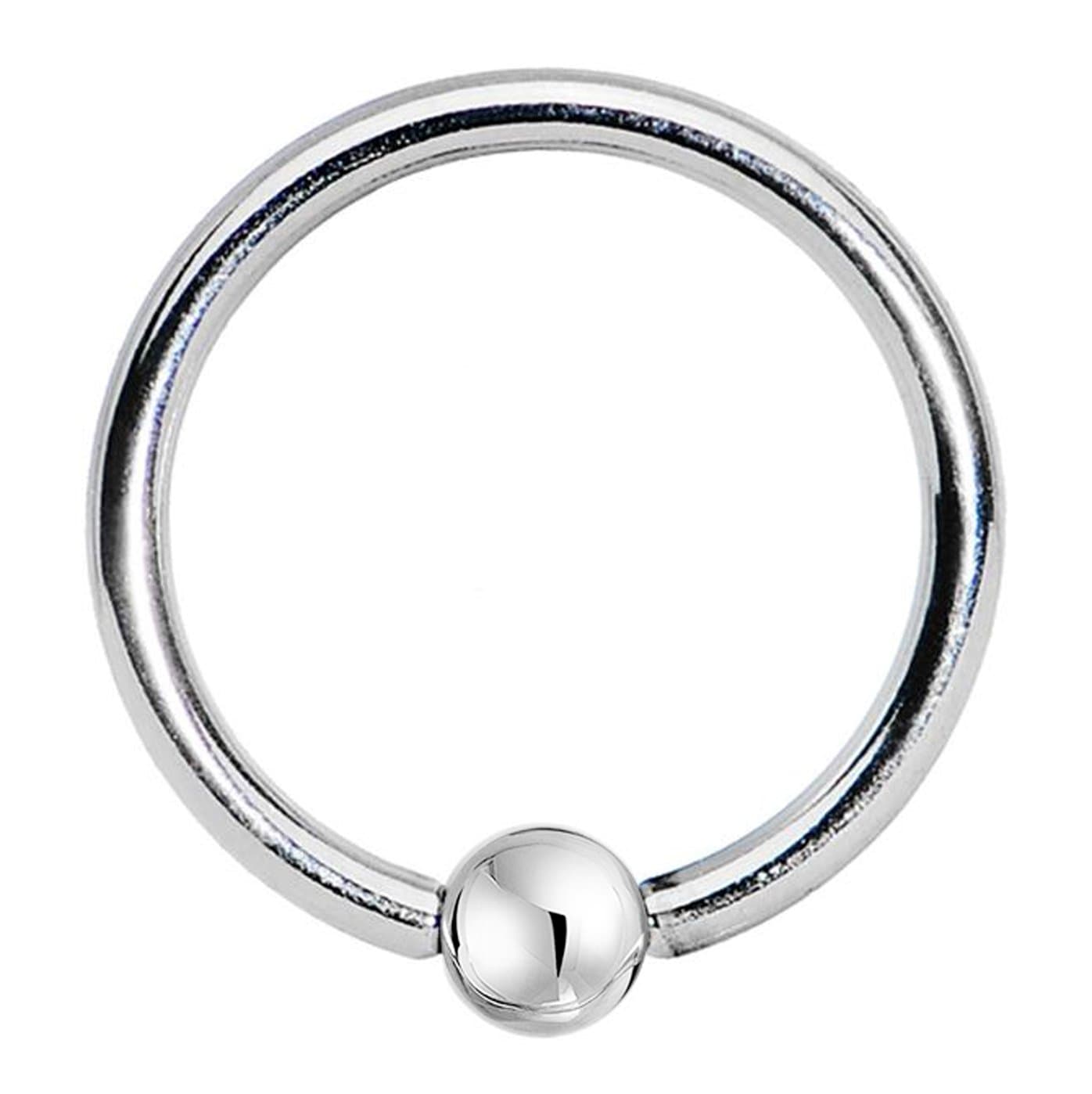 Titanium steel Ball Closure Ringl (BCR) piercing 1.2mm / 16G - 14mm