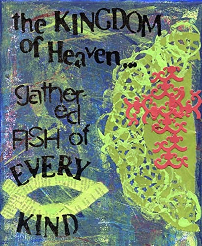 Kingdom of Heaven - Blue (Christian art print - 8x10)