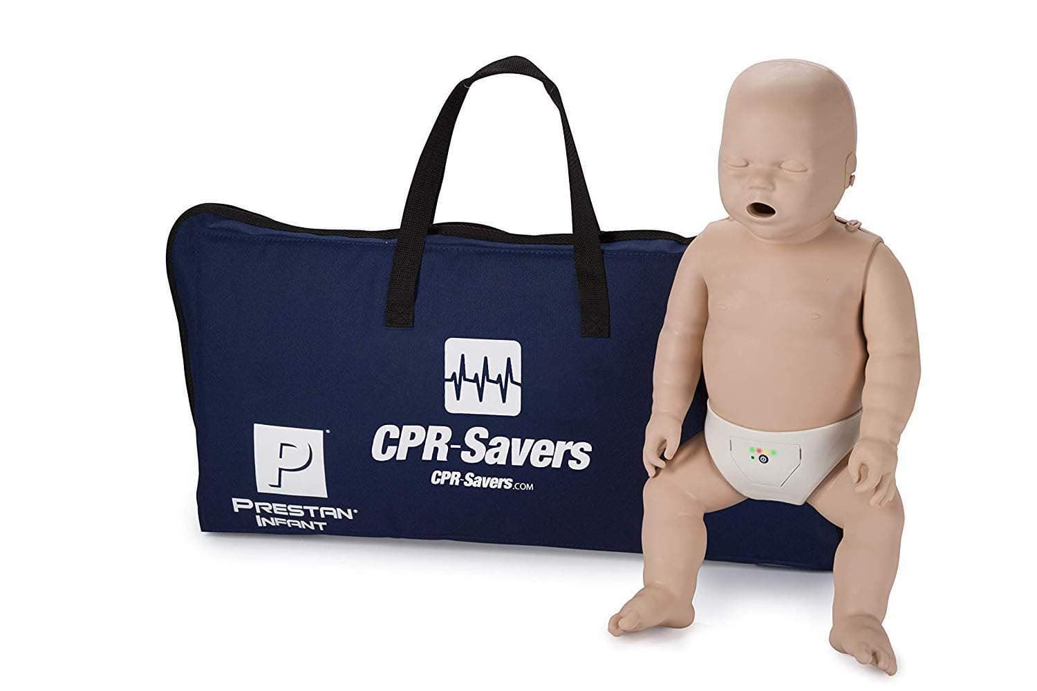 Prestan Professional Infant CPR Training Manikin with 2019 AHA Feedback Monitor, Medium Skin, PP-IM-100M-MS