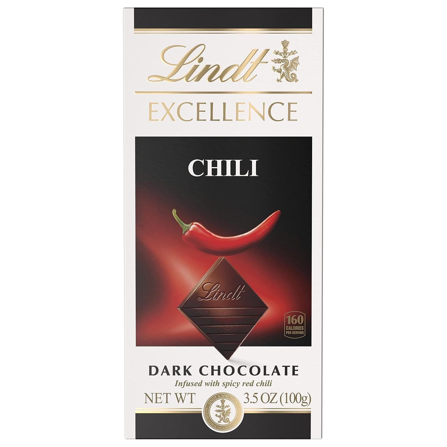 Excellence Dark Chocolate with Chili Bar, 3.5 Oz, 2 Pack