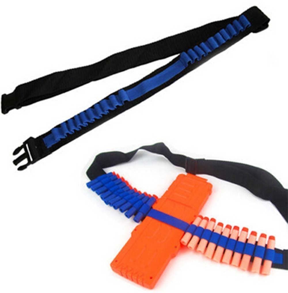 BOROLA-G Toy Gun Bullet Shoulder Strap Darts Bandolier Kit Ammo Storage Holder Compatible for Elite Nerf N-Strike Blasters(N-Strike Elite Bandolier Kit)