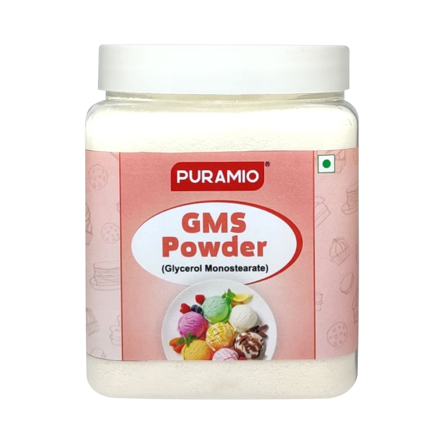 Puramio GMS Powder (Glycerol Monostearate), (600g)