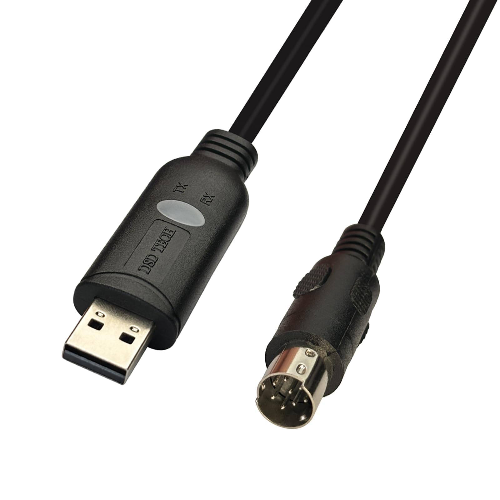 DSD TECH SH-P8V USB RS422 Programming Cable for Mitsubishi PLC FX3U and FX Series-4.9FT