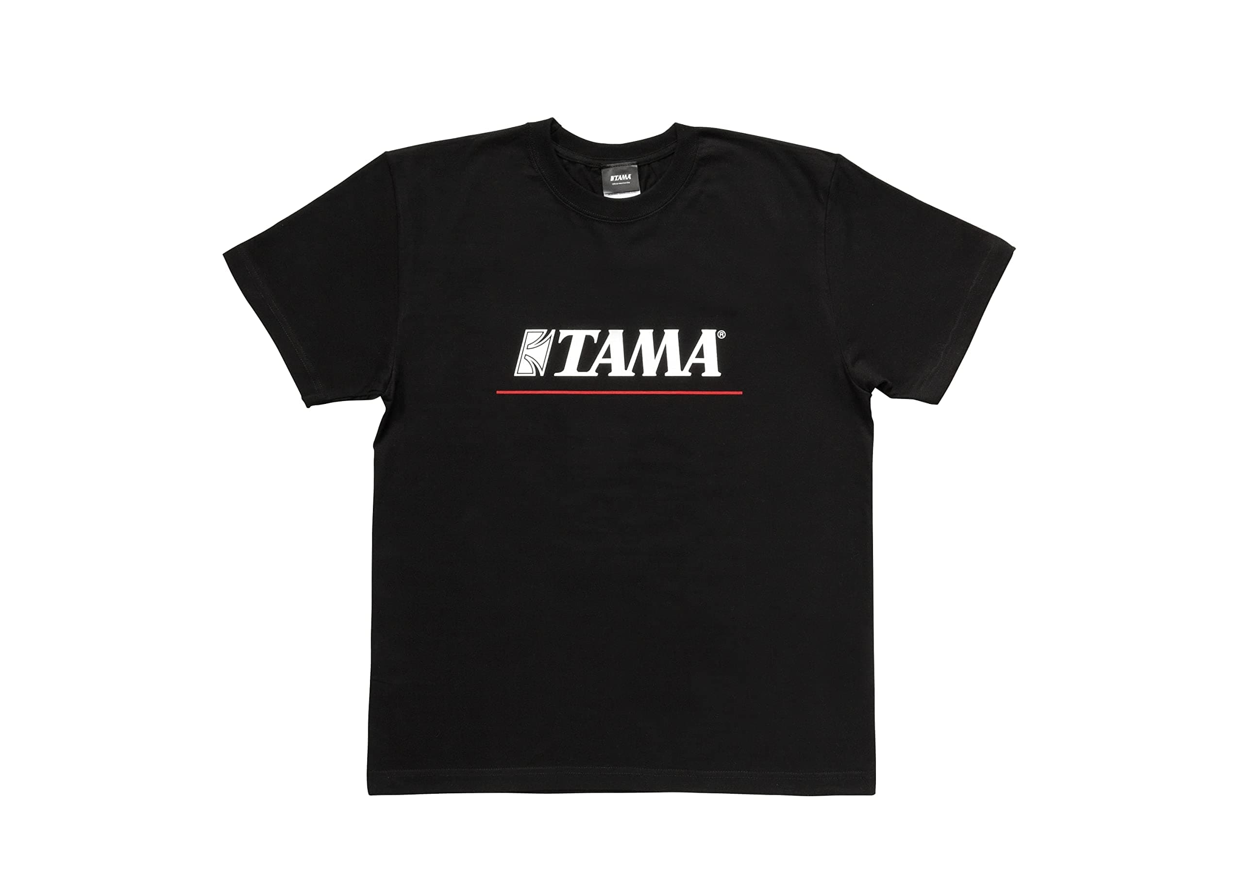 Logo T-Shirt Black w/Red Line L Size, Black, L