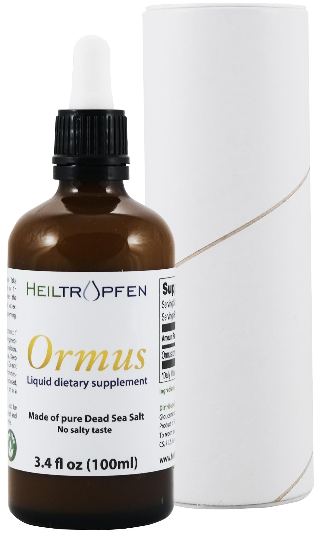 Ormus 3.4 Fl Oz - 100 ml | Concentrated Orme | Third-Party Tested | Atomic Minerals | Heiltropfen®