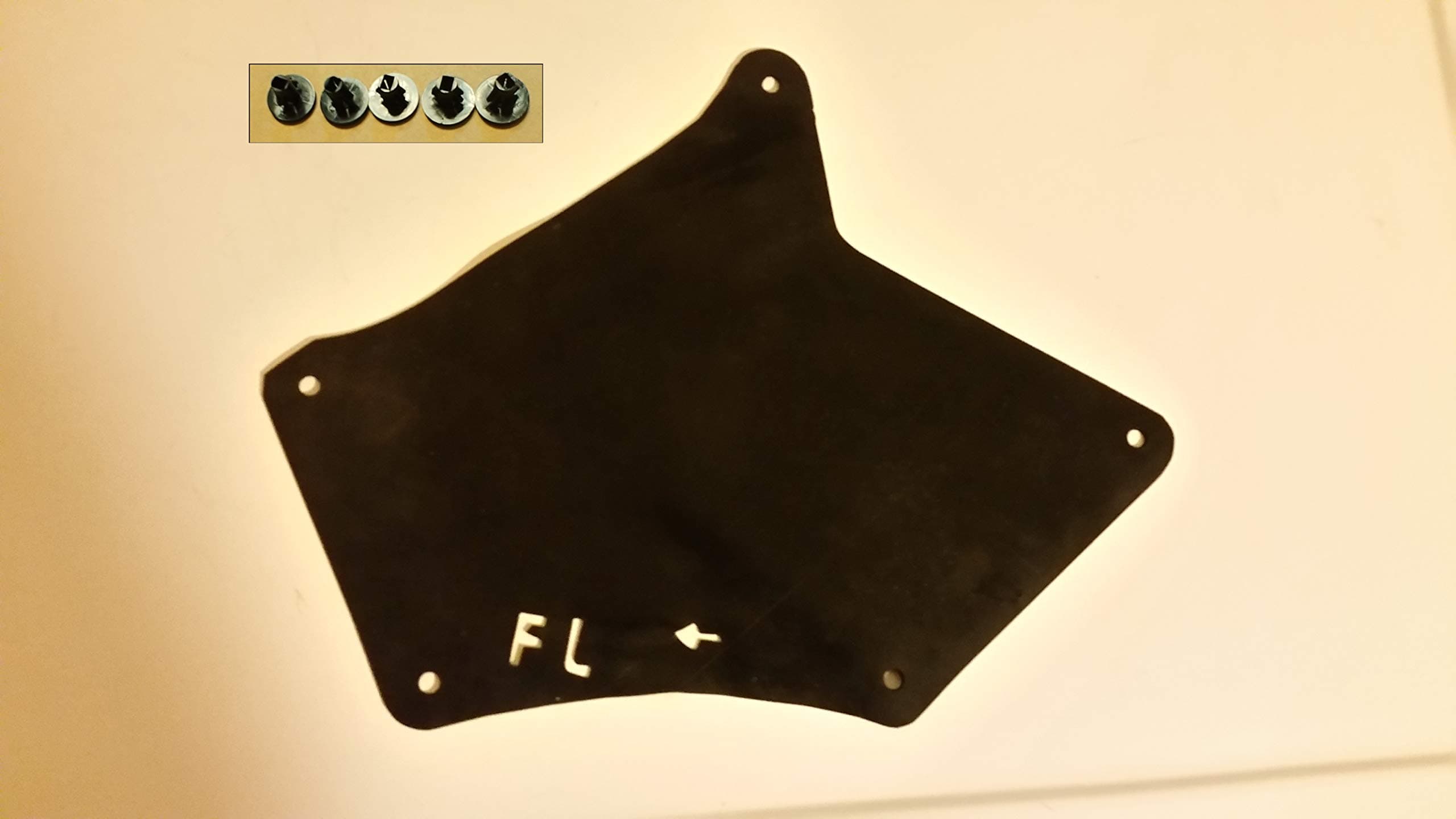 Front Left Splash Seal For 4Runner 2003-2024 (Fender Liner, Apron, Shield, Splash Guard, Skirt, Guard, Seal, Splash Seal) A