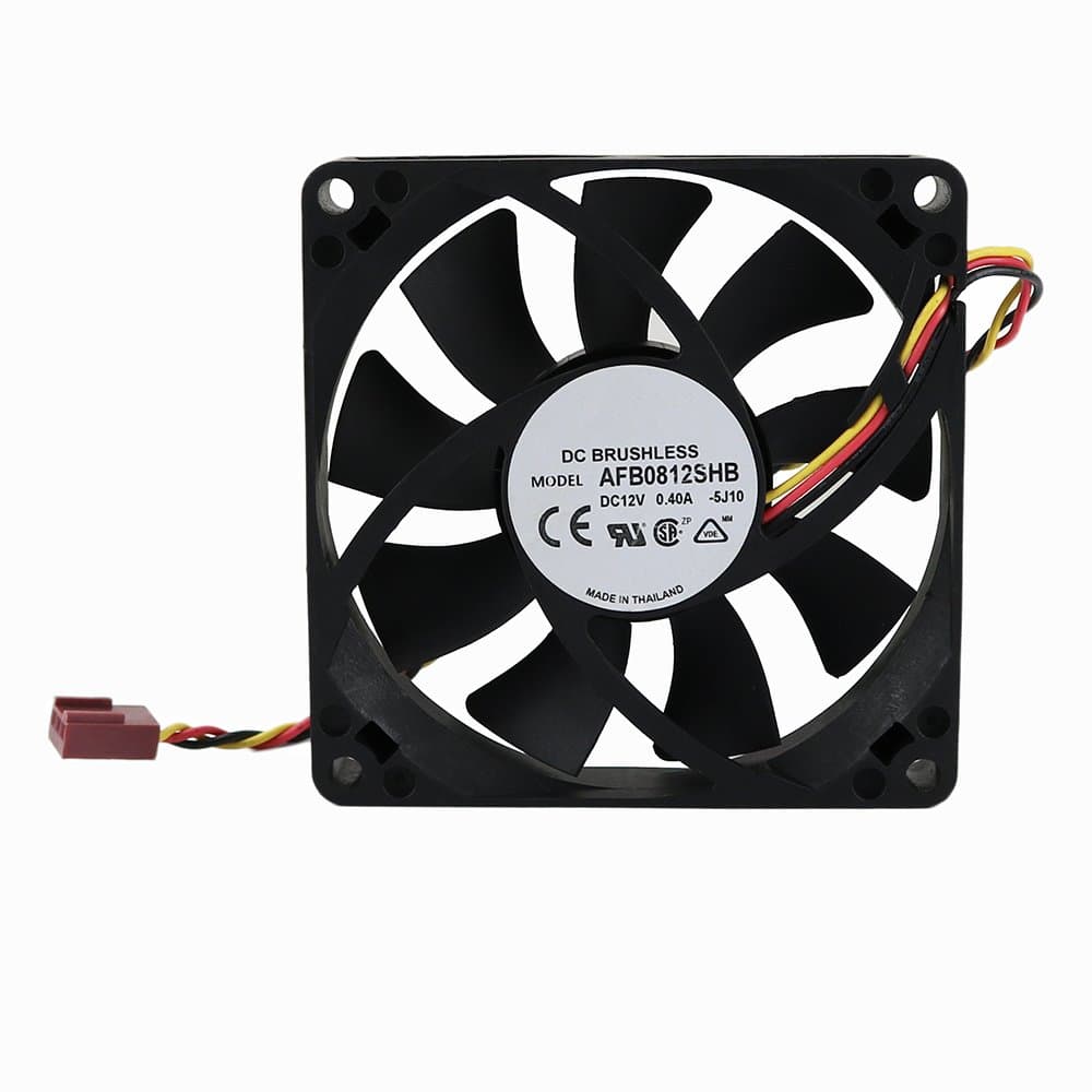 TwinkleBay 80x15mm Cooling Fan, Replace AFB0812SHB DC Brushless Cooling Fan, 80mm by 80mm by 15mm with TX3 Connector (DC12V 0.4A)