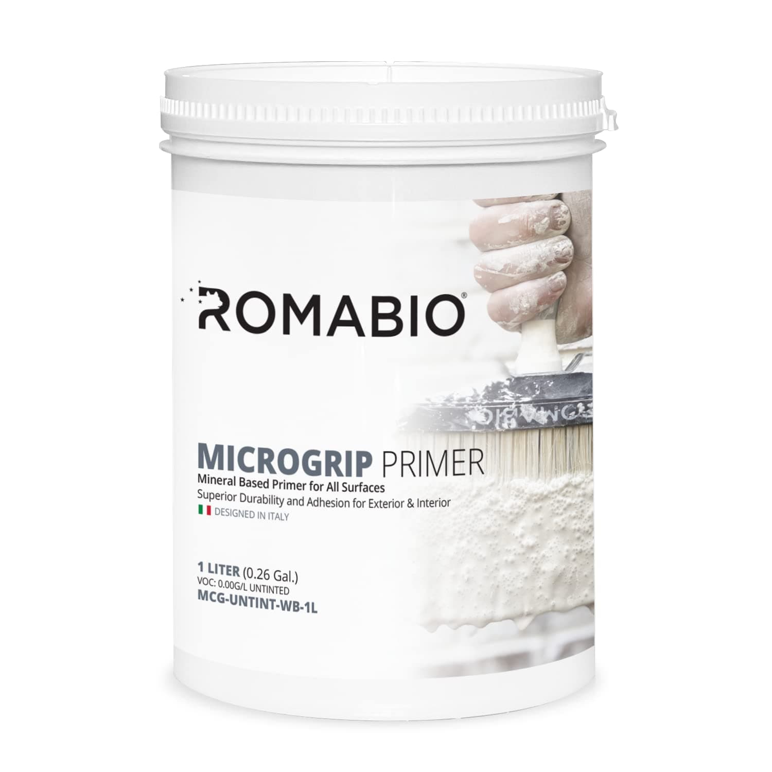 MicroGrip Primer, Interior/Exterior, Mineral Paint Primer, 1L/1QT
