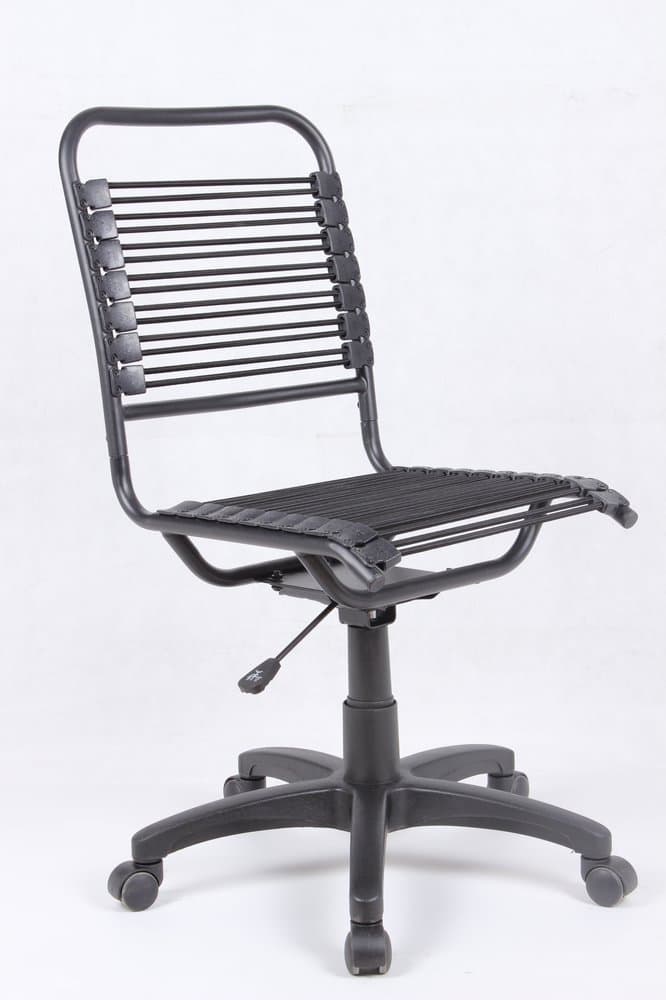 EZ Office Bunbom String Office Desk Side Chair Black Bungies String