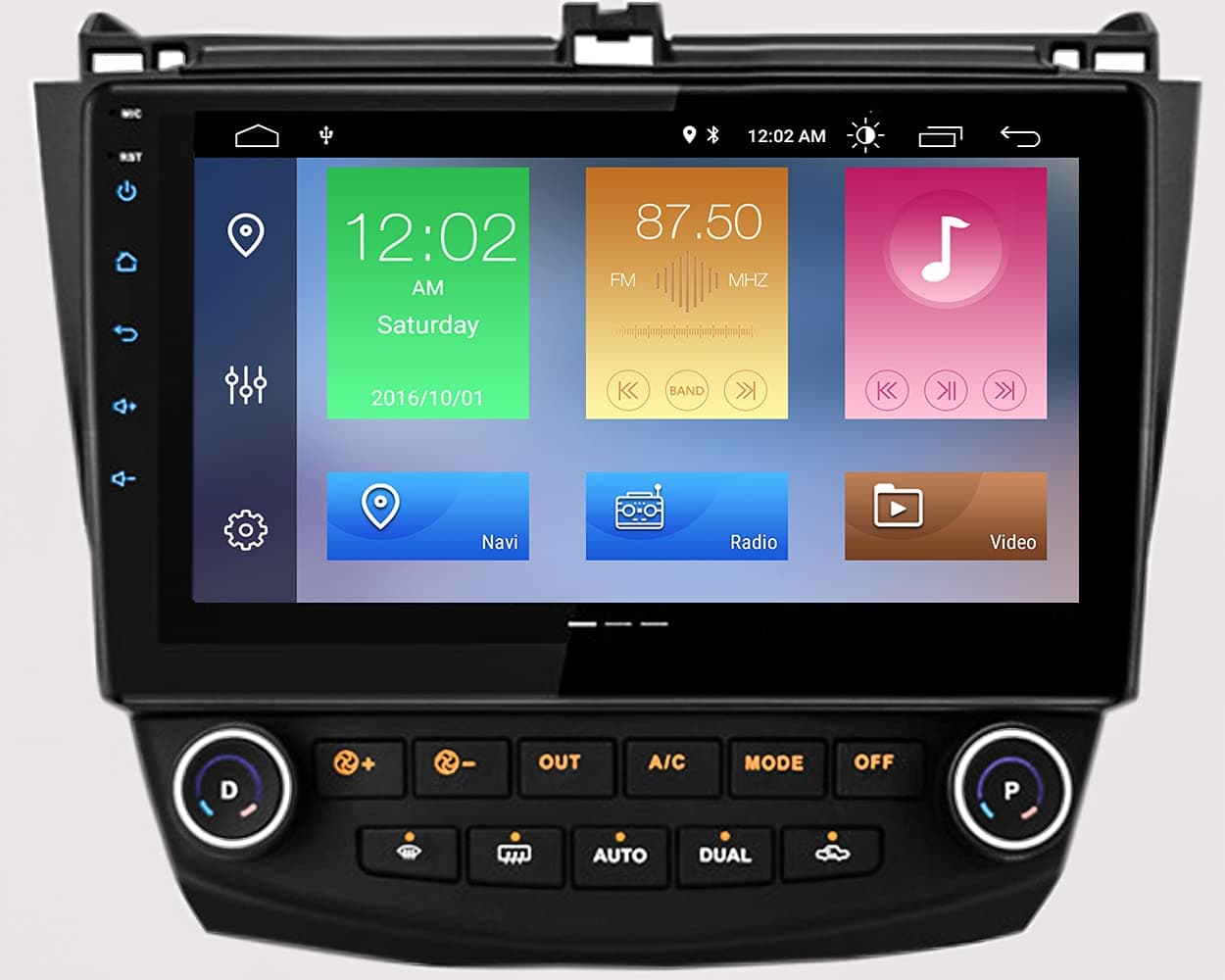 Android 10.0 Car Stereo Radio Player 10.1 Inch IPS Touch Screen GPS Navigation Built-in DSP Bluetooth Head Unit Supports Full RCA Backup Camera WiFi OBD2 DVR TPMS for Honda Accord