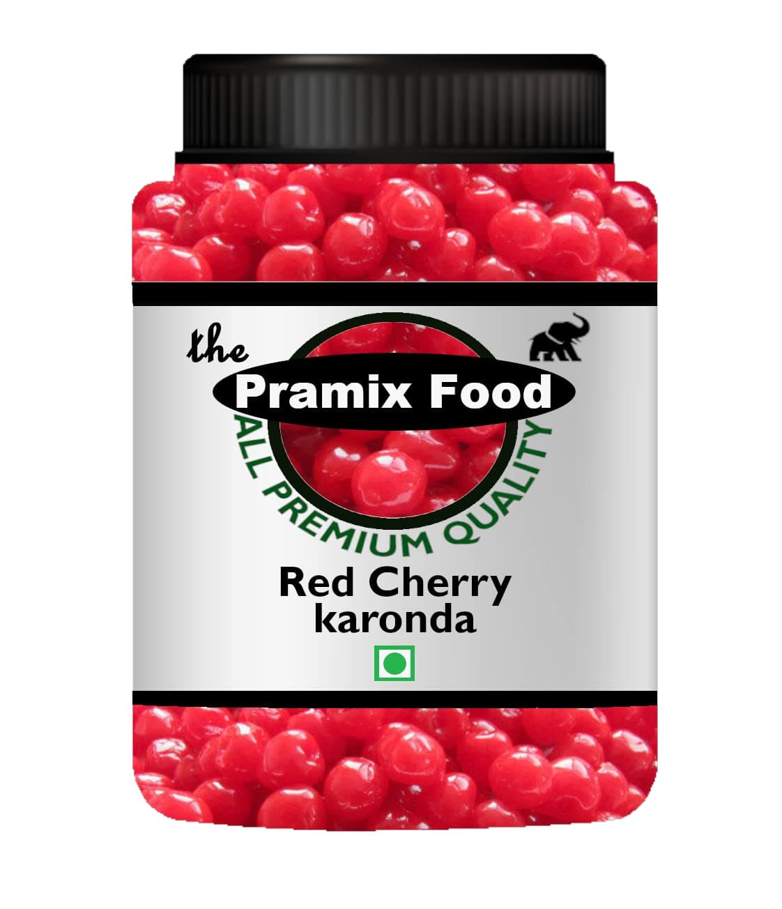 Pramix Organic Red Cherries Karonda | Glazed Candied Cherry | Ideal for Cakes & Cookies Decoration 500gm